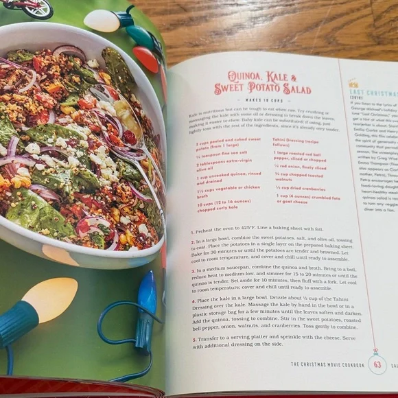 The Christmas Movie Cookbook by Julia Rutland - Red Cover NEW - Picture 8 of 8